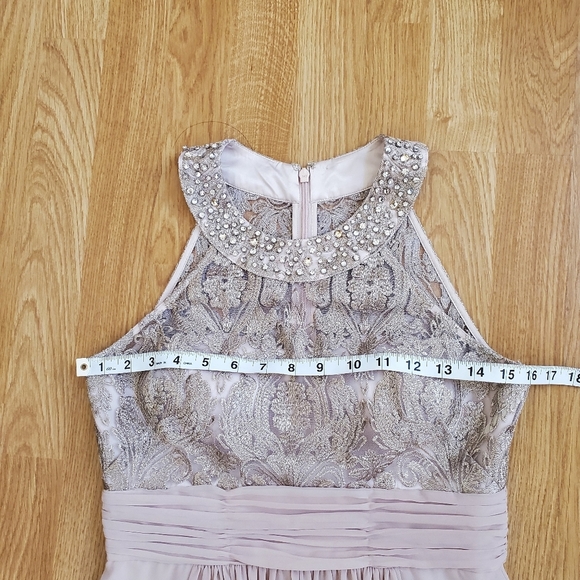 Eliza J Lace Bodice Gown size 2 Petite in Beige - Picture 7 of 13